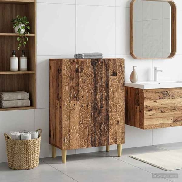 Maison Exclusive - Förvaringsmöbel för Badrum DELFT Gamla trä Gammalt trä