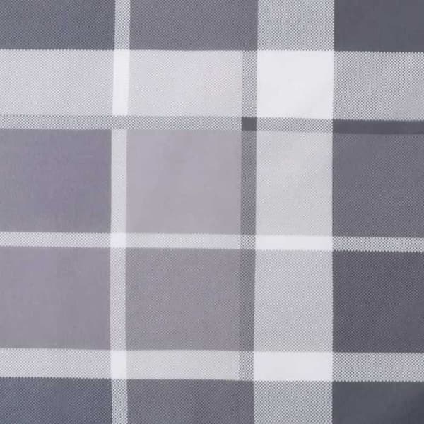 Maison Exclusive - Bænkpude til have med grå tern 200x50x3 cm Grå