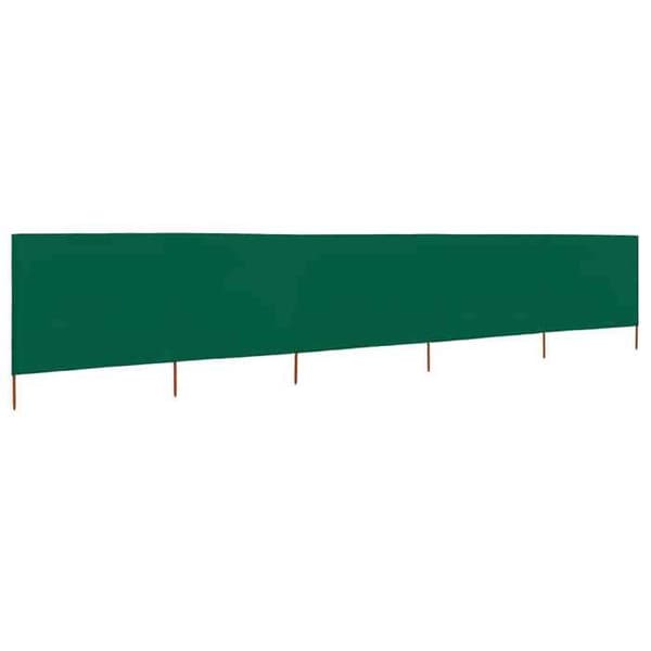 Maison Exclusive - Skärm 5 paneler Tyg 600 x 120 cm Grön