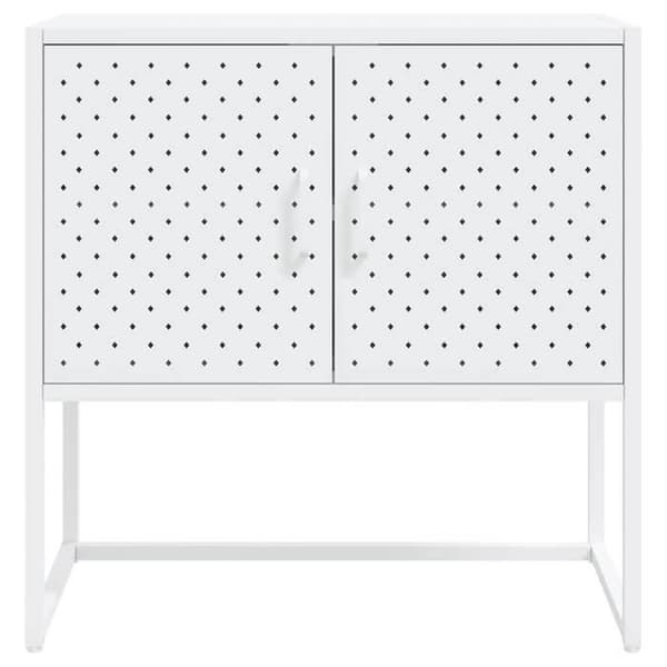 Maison Exclusive - Buffé Vit 75x35x75 cm Stål