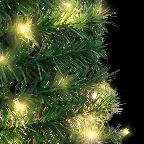 Maison Exclusive - Fällbar konstgjord julgran 50 LED grön 120 cm
