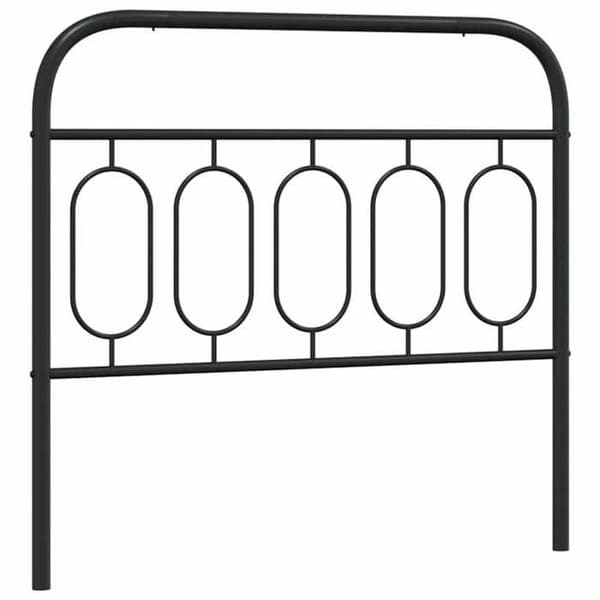 Maison Exclusive - Erstatnings hovedgærde metal sort 100 cm