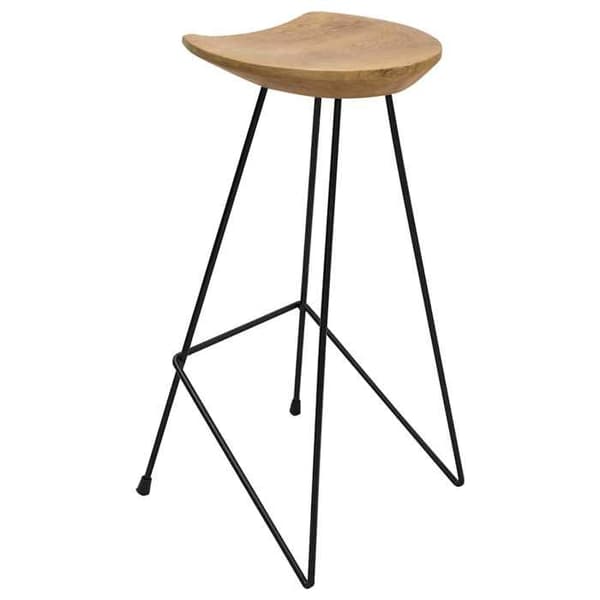 Maison Exclusive - Barstolar set om 2 i massivt teakträ