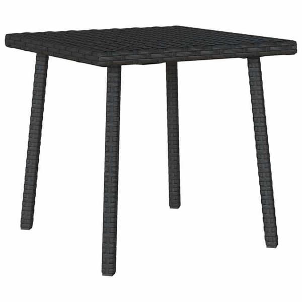 Maison Exclusive - Svart rektangulär trädgårdssoffbord 40x40x37 cm i rotting