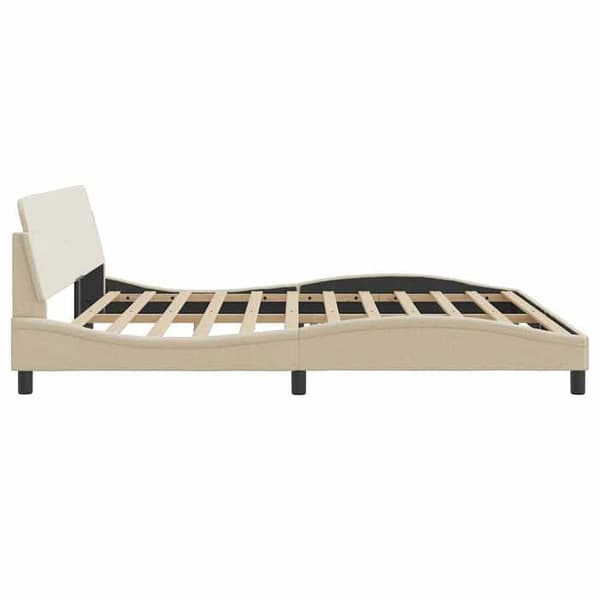 Maison Exclusive - Dover sängram crème 200x200 cm tyg