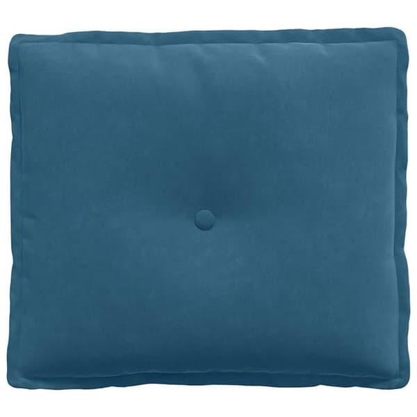 Maison Exclusive - Blå Ryggkudde 50 x 45 x 19 cm Tyg i ribbat sammet Blå