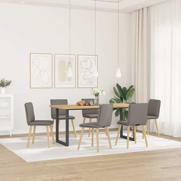 Maison Exclusive - Spisestole sæt af 6 taupe stof