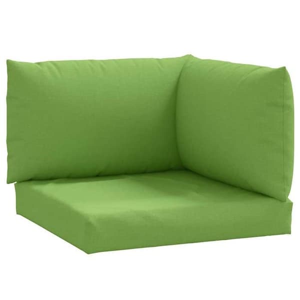 Maison Exclusive - Palettkuddar set om 3 grön blandad tyg