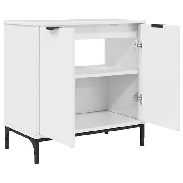 Maison Exclusive - Blank vit badrumsmöbel med handfat