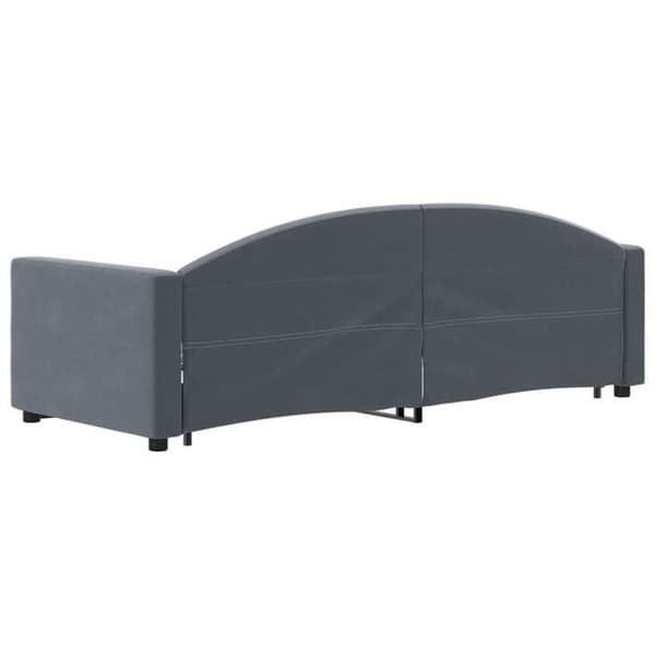 Maison Exclusive - Sovesofa med udtræk uden madras grå mørk 80x200 cm