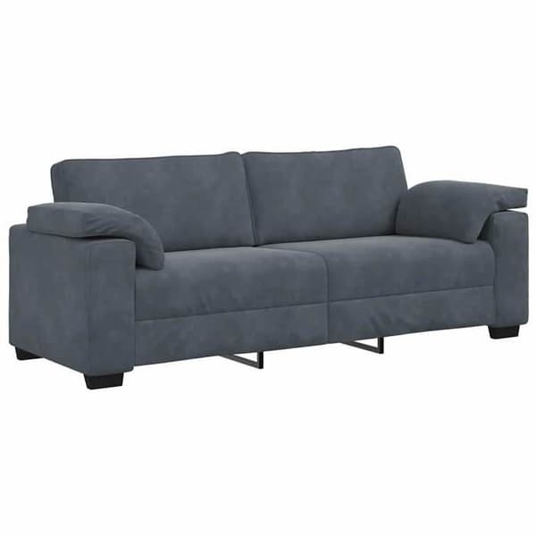 Maison Exclusive - Sæt med 2 stk. sofa med mørkegrå velourpuder