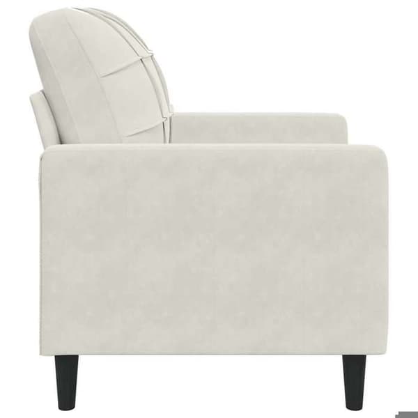 Maison Exclusive - Fåtölj Crème 60 cm Sammet