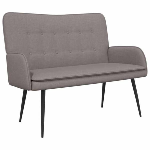 Maison Exclusive - Sofa 2 pladser Taupe 115 x 61 x 87 cm Stof