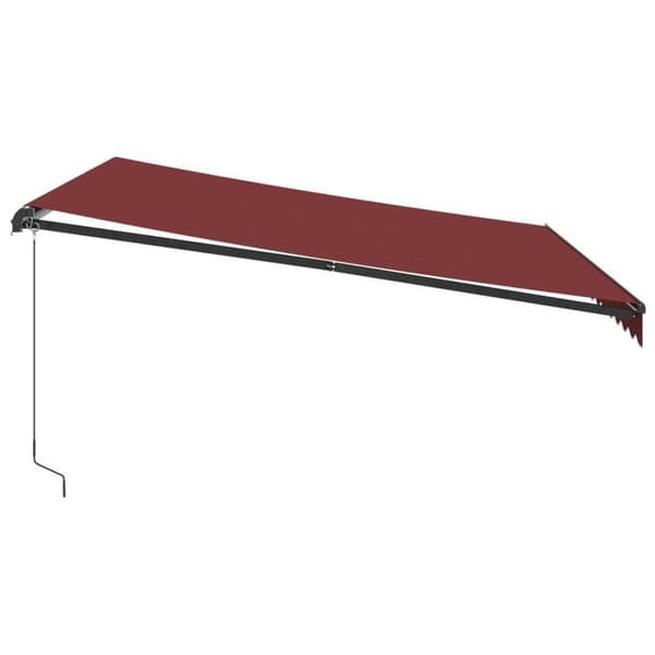 Fällbart tak - EXKLUSIV HUS - 400x350 cm - Manuell - Aluminiumram - UV-skydd Bordeaux