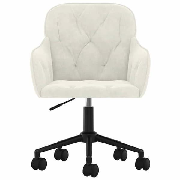 Maison Exclusive - Drejelig kontorstol Creme Velour