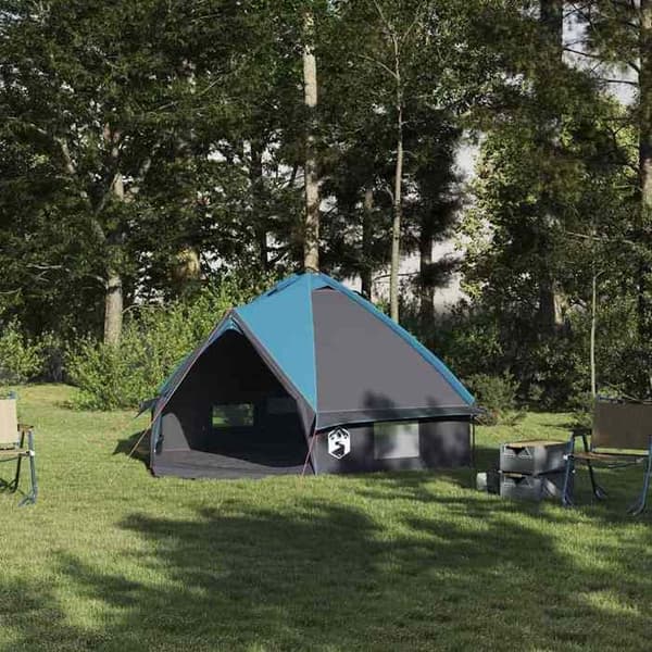 Maison Exclusive - Tält Teepee för 4 personer Blå och grå