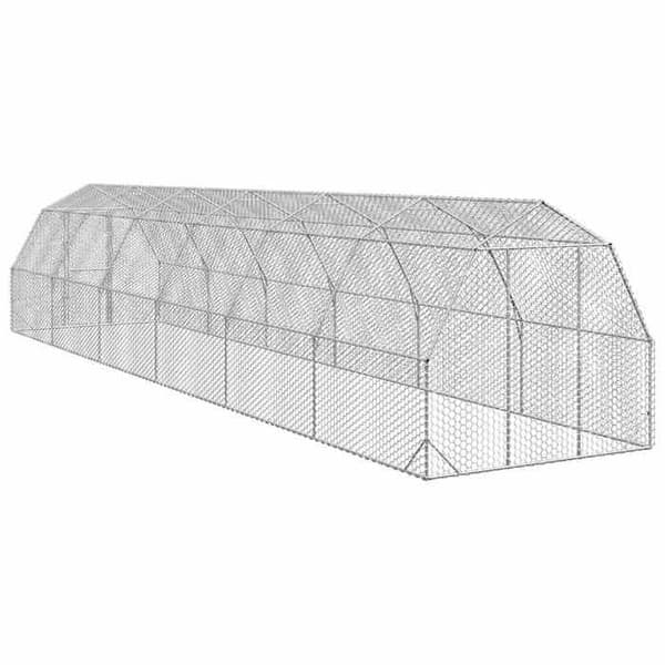 Maison Exclusive - Hønsehus 2,5x12x2,25 m galvaniseret stål