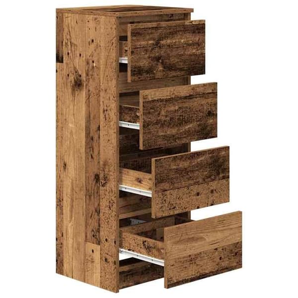 Maison Exclusive - Buffé gammalt trä 37,5x35x99 cm ingenjörsträ