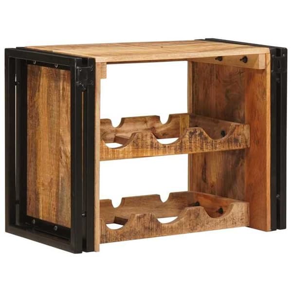Maison Exclusive - Vinreol Brun 60 x 45 x 33 cm Solid rå mangotræ brun