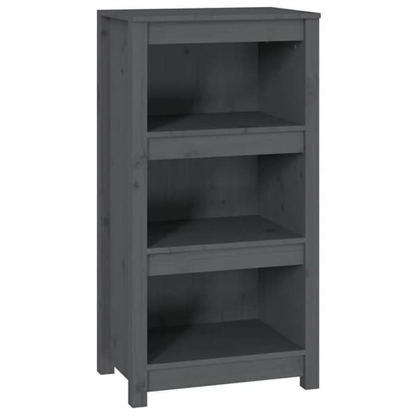 Maison Exclusive - Harmaa Kirjasto 50x35x97 cm Massiivipuu Grå