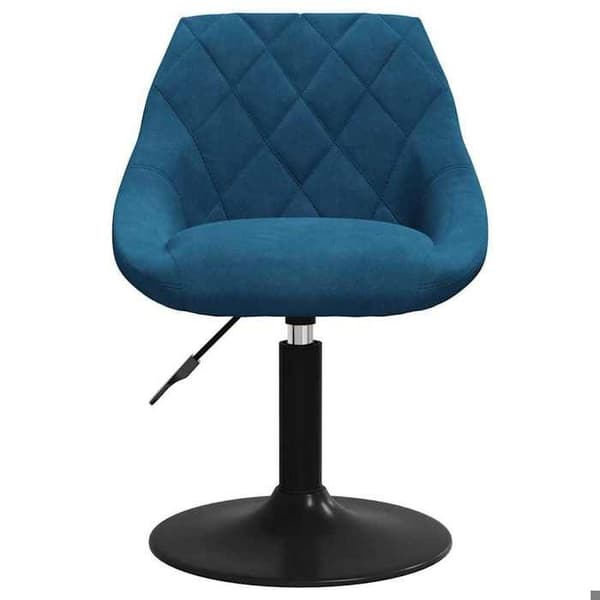 Maison Exclusive - Spisebordsstole med drejefunktion sæt af 6 blå velour Blå