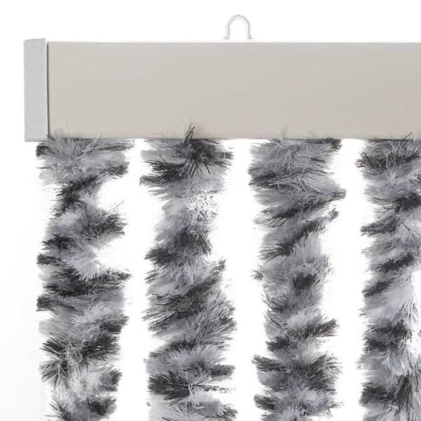 Maison Exclusive - Harmaa ja musta-valkoinen hyttysverkko 100x200 cm chenille