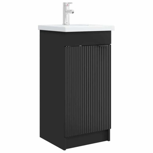 Maison Exclusive - Badeværelsesmøbel med sort vask 42 x 40 x 84,5 cm