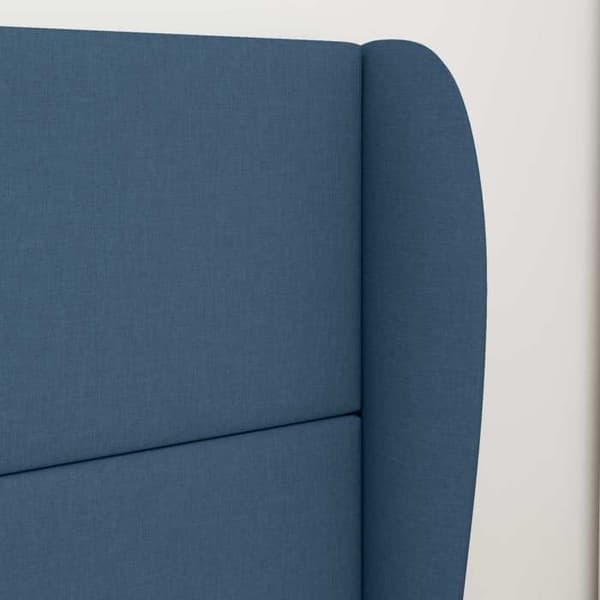 Sänggavel - EXKLUSIVT HEM - Wave Ear - Blå - 80 x 23 x 6 cm - Skumvaddering Blå