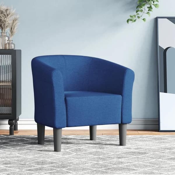 Maison Exclusive - Blå tyg cabrioletstol Blå