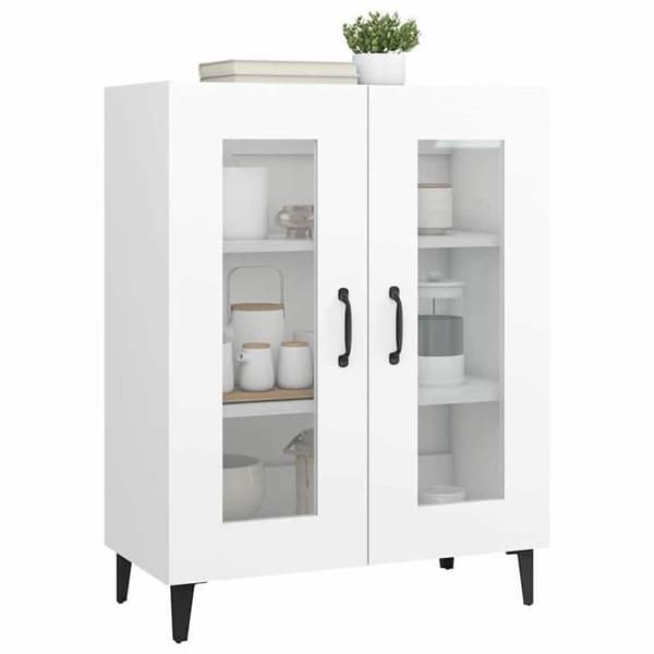 Maison Exclusive - Vit buffé 69,5x34x90 cm ingenjörsträ