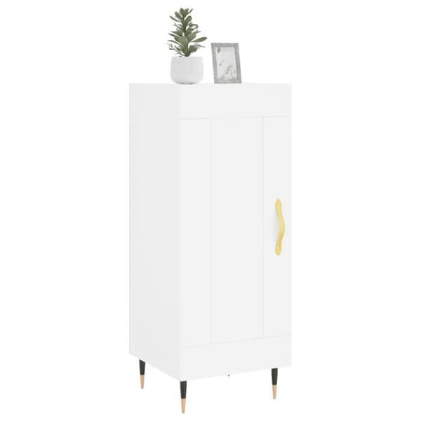 Maison Exclusive - Vit buffé 34,5x34x90 cm ingenjörsträ