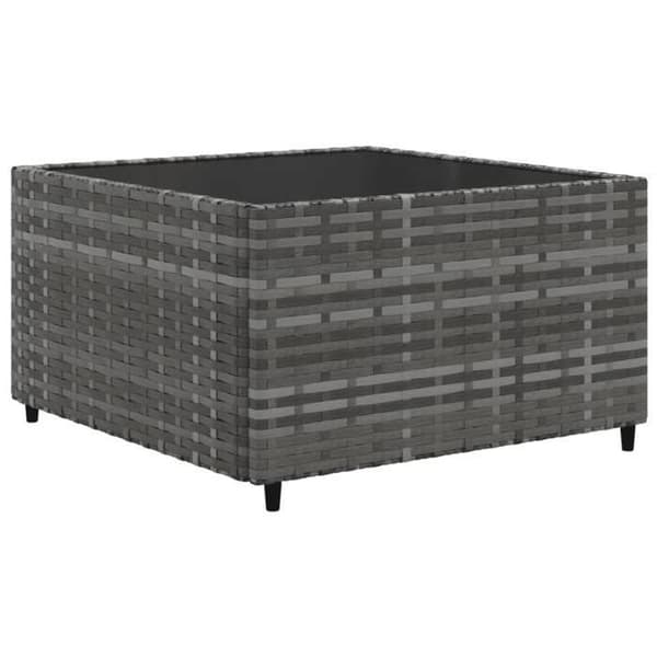 Maison Exclusive - Trädgårdsmöbler 11 delar med kuddar Grå Flätad resin