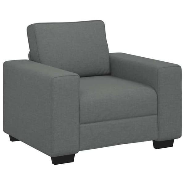 Maison Exclusive - 3-delt sofa sæt med mørkegrå stofpuder