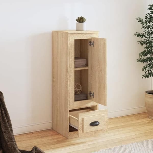 Maison Exclusive - Buffé hög ek sonoma 36x35,5x103,5 cm ingenjörsträ