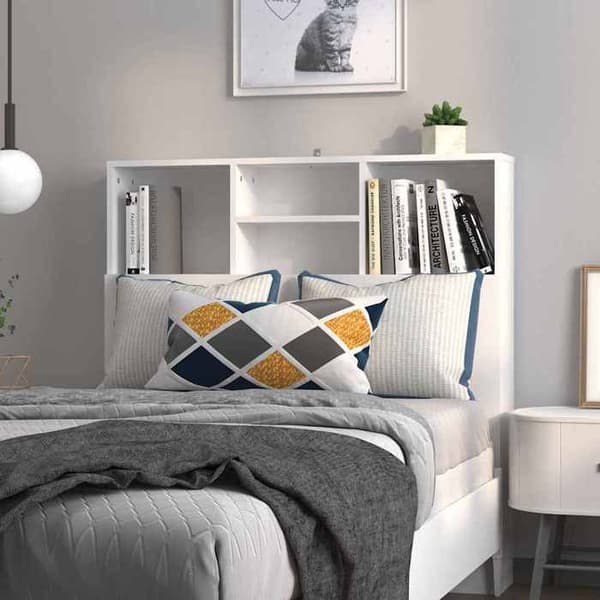 Hovedgærde skab - MAISON EXCLUSIVE - 100 x 19 x 103,5 cm - Hvid - 4 rum - Spånplader Vit