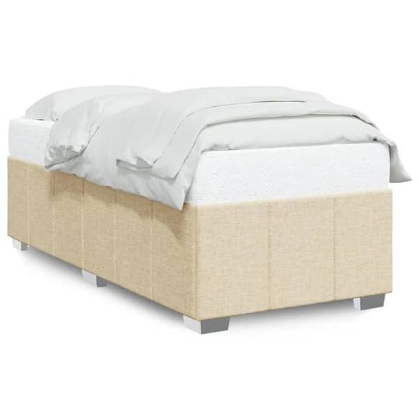 Maison Exclusive - Patja ilman runkoa, vaalean beige 80x200 cm kangas Grädde