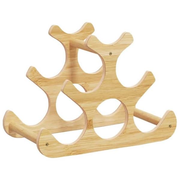 Maison Exclusive - Viinikaappi 6 pullolle 35x18x25,5 cm bambusta