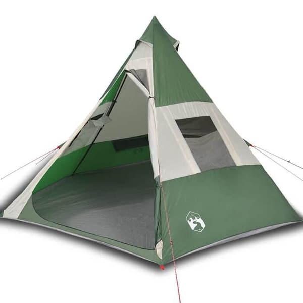 Maison Exclusive - Vihreä vedenpitävä tipi-teltta 7 hengelle