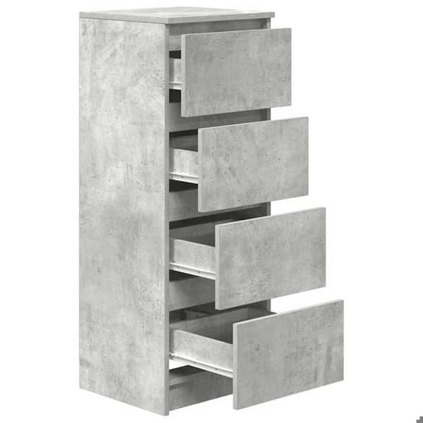 Maison Exclusive - Buffet grå beton 37,5x35x99 cm ingeniørtræ