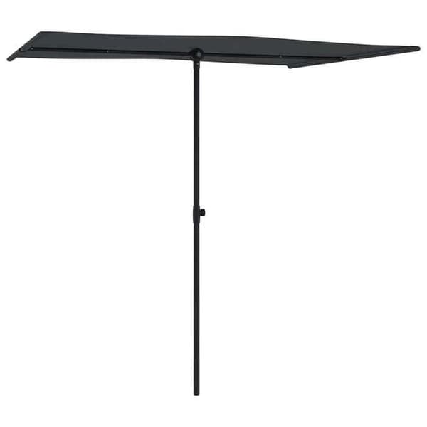Maison Exclusive - Haveparasol med aluminiumsmast 2x1,5 m Sort