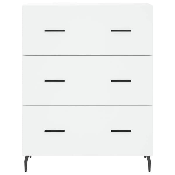 Maison Exclusive - Vit buffé 69,5x34x90 cm ingenjörsträ
