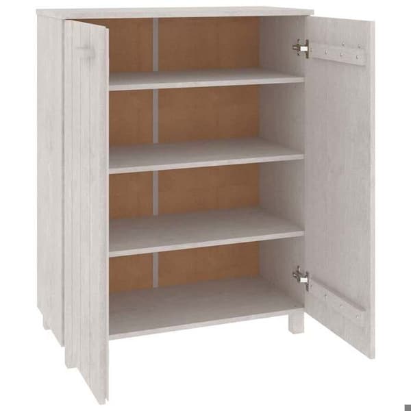 Maison Exclusive - Skoskåp HAMAR Vit 85x40x108 cm Furu Vit