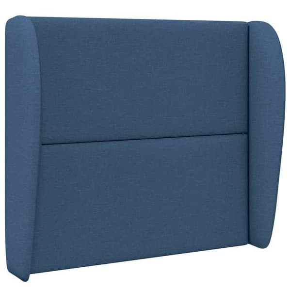 Sänggavel - EXKLUSIVT HEM - Wave Ear - Blå - 80 x 23 x 6 cm - Skumvaddering Blå