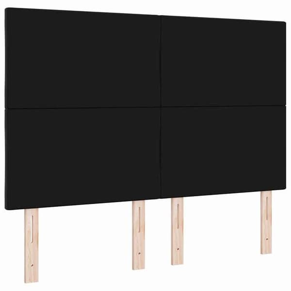 Maison Exclusive - Svart sänggavel 144 cm Sammet