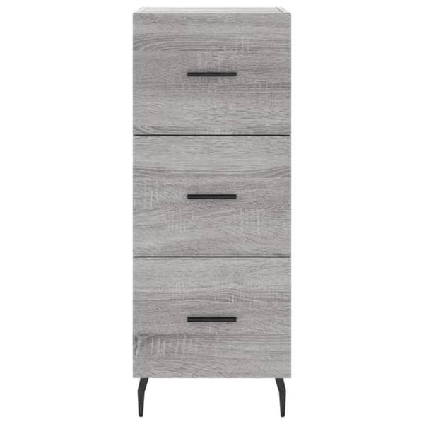 Maison Exclusive - Buffé hög Sonoma grå 34,5x34x180 cm Ingenjörsträ Sonoma grå