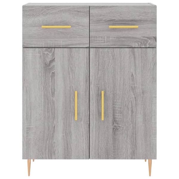 Maison Exclusive - Buffé Sonoma Grå 69,5x34x90 cm Ingenjörsträ sonoma grå