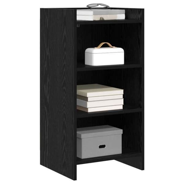 Maison Exclusive - Buffé Ek svart 40 x 36 x 80 cm Ingenjörsträ