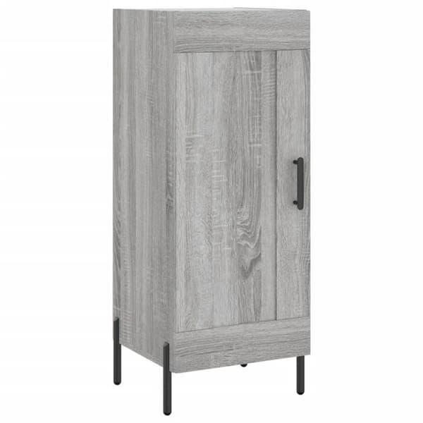 Maison Exclusive - Høj buffet Sonoma grå 34,5x34x180 cm Ingeniørtræ Sonoma grå
