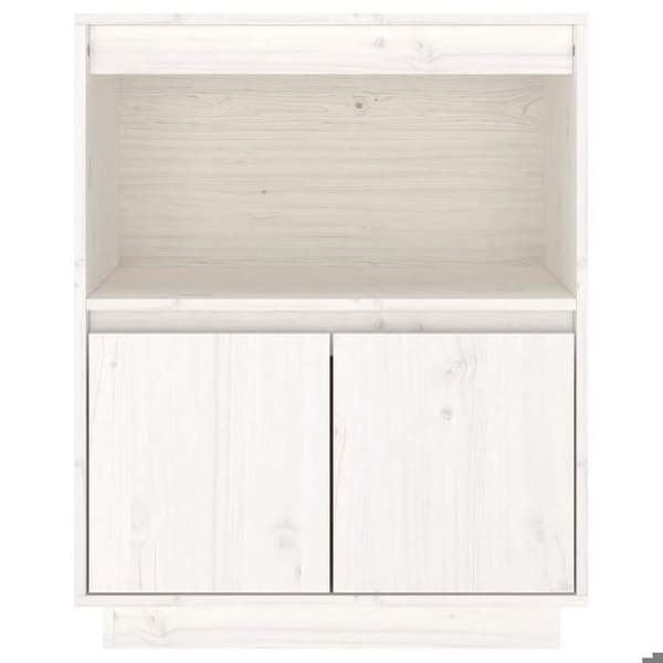 Maison Exclusive - Buffé Vit 60x34x75 cm Massivt furu Vit