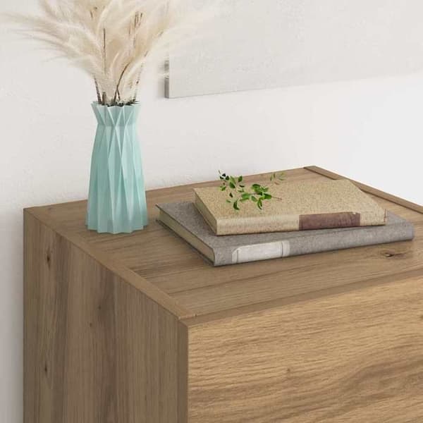 Maison Exclusive - Buffet i håndlavet egetræ 34,5 x 34 x 90 cm Ingeniørtræ